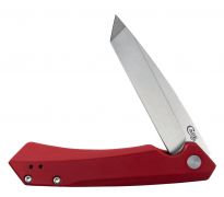 Case xx Knives Kinzua 64664 Frame Lock Red Aluminum S35VN Stainless Pocket Knife