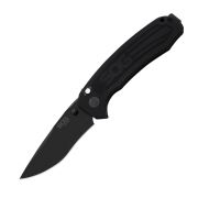 SOG Knives Banner Black Anodized Aluminum S35VN Stainless BA1001-BX Pocket Knife