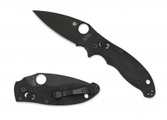 Spyderco Knives Manix 2 Ball Bearing Lock Black G-10 S30V Stainless C101GPBBK2