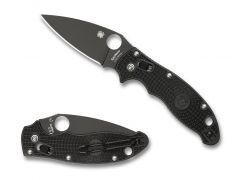 Spyderco Knives Manix 2 Ball Bearing Lock Black FRCP BD1N Stainless C101PBBK2