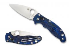 Spyderco Knives Manix 2 Ball Bearing Lock Blue FRCP BD1N Stainless C101PBL2