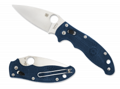 Spyderco Knives Manix 2 Dark Blue FRN Handle S110V Stainless C101PDBL2