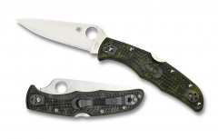 Spyderco Knives Endura 4 Lockback Zome Green VG10 Steel C10ZFPGR Pocket Knife