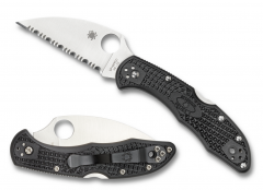 Spyderco Knives Delica 4 Lockback Black FRN VG10 Stainless Wharncliffe C11FSWCBK