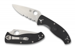 Spyderco Knives Tenacious Liner Lock Black FRN Stainless C122PSBK Pocket Knife