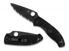 Spyderco Knives Tenacious Liner Lock Black FRN SpyderEdge Stainless C122SBBK