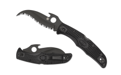 Spyderco Knives Matriarch 2 Lockback Black FRN VG10 Steel C12SBBK2W Pocket Knife