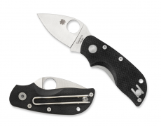 Spyderco Knives Chicago Liner Lock Black G-10 BD1N Stainless C130GP Pocket Knife