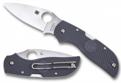 Spyderco Knives Chaparral Lockback Gray FRN XHP Stainless C152PGY Pocket Knife