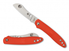 Spyderco Knives Roadie Slipjoint Orange N690Co Stainless C189POR Pocket Knife