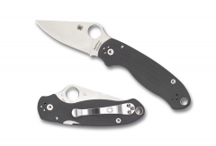Spyderco Knives Para 3 Compression Liner Lock Dark Gray G-10 Maxamet C223GPDGY