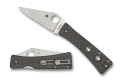 Spyderco Knives Watu Black Carbon Fiber G-10 20CV Stainless C251CFP Pocket Knife
