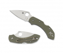 Spyderco Knives Dragonfly Lockback Foliage Green G-10 Handle VG-10 C28GPFG