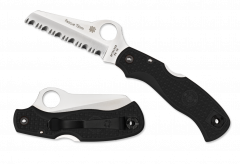 Spyderco Knives Rescue 79mm Lockback Black VG-10 Stainless C45SBK SpyderEdge