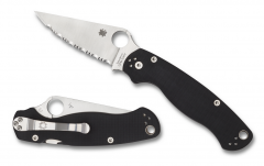 Spyderco Knives Para Millitary 2 Compression Black G-10 S30V SpyderEdge C81GS2