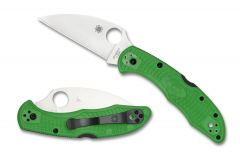 Spyderco Knives Salt 2 Wharncliffe Lockback Green LC200N Stainless C88FPWCGR2