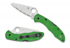 Spyderco Knives Salt 2 Lockback Green FRN SpyderEdge LC200N Stainless C88FSGR2