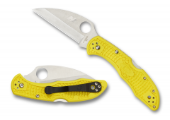 Spyderco Knives Salt 2 Lockback Yellow FRN Handle H1 Stainless Steel C88PWCYL2
