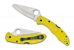 Spyderco Knives Salt 2 Lockback Yellow FRN H1 Stainless C88PYL2 Pocket Knife