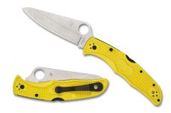 Spyderco Knives Pacific Salt 2 Lockback Bright Yellow FRN H2 Stainless C91PYL2