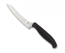 Spyderco Knives Z-Cut Kitchen Knife Cutlery Black PlainEdge Stainless K14PBK