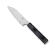 Spyderco Knives Wakiita Petty Kitchen Knife Cutlery Black G-10 Stainless K15GP