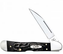 Case xx Knives Copperlock Rough Black Delrin Series Stainless Pocket Knife 18233