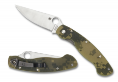 Spyderco Knives Military Liner Lock Digital Camo G10 CPM S30V Stainless C36GPCMO