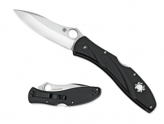 Spyderco Knives Centofante 3 Lockback Black Fiberglass FRN VG-10 Steel C66PBK3