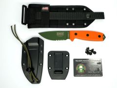 ESEE Knives 3S-MB-OD OD Green Carbon Steel Orange G10 w/ MOLLE Sheath