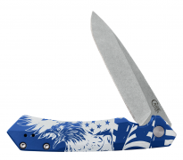 Case XX Knives Shot Show Kinzua 10780 Blue Aluminum S35VN Stainless Pocket Knife
