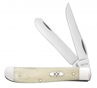 Case XX Knives Mini Trapper Smooth Natural Bone 13313 Stainless Pocket Knife