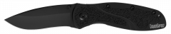 Kershaw Knives Blur Liner Lock Black Aluminum DLC Sandvik Stainless 1670BLK