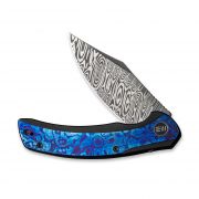 WE Knife Snick Frame Lock 19022F-DS1 Knife Damasteel Timascus Black Titanium