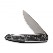 WE Knife Smooth Sentinel Frame Lock 20043-1 Knife CPM 20CV Marble Carbon Fiber