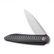 WE Knife Black Void Opus Liner Lock 2010B CPM 20CV Carbon Fiber Black Titanium