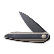 WE Knife Black Void Opus 2010C Knife Black 20CV Carbon Fiber Bronze Titanium