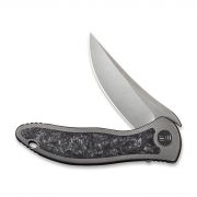 WE Knife Mini Synergy Frame Lock 2011CF-A Knife 20CV Carbon Fiber Gray Titanium