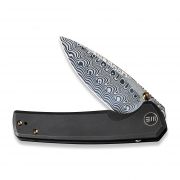 WE Knife Subjugator 21014C-DS1 Knife Hakkapella Damasteel Black Titanium