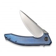 WE Knife Quixotic Frame Lock 21016-3 Knife 20CV Stainless Steel Blue Titanium