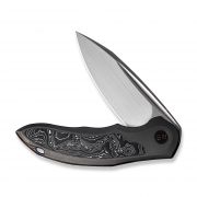 WE Knife Makani 21048B-2 Foil Carbon Fiber Titanium 20CV 1/200 Pocket Knives