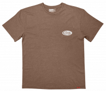 CASE XX Knives Cut Out Series 41147 Heather Brown Cotton Large Pocket T-Shirt