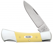 Case xx Knives Lockback Smooth Yellow Synthetic 81089 Stainless Pocket Knife