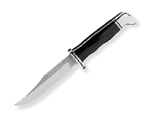 Buck Knives Brahma Fixed Blade 0117BKS-B Black Phenolic 420HC Steel Knife