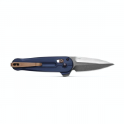 Benchmade Knives Lowden 491 Crater Blue Aluminum M390 Stainless Knife
