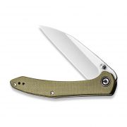 Civivi Knives Hadros Liner Lock C20004-3 10Cr15CoMoV Stainless Olive Micarta