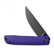 Civivi Knives Bo Liner Lock C20009B-5 Black Nitro-V Stainless Steel Purple G10