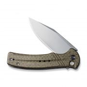 Civivi Knives Cogent Button Lock C20038D-5 14C28N Stainless Steel Green Micarta
