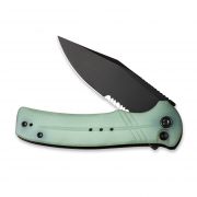Civivi Knives Cogent Button Lock C20038E-3 14C28N Serrated Stainless Natural G10