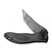 Civivi Knives Synergy3 Liner Lock C20075B-DS1 Damascus Steel Twill Carbon Fiber